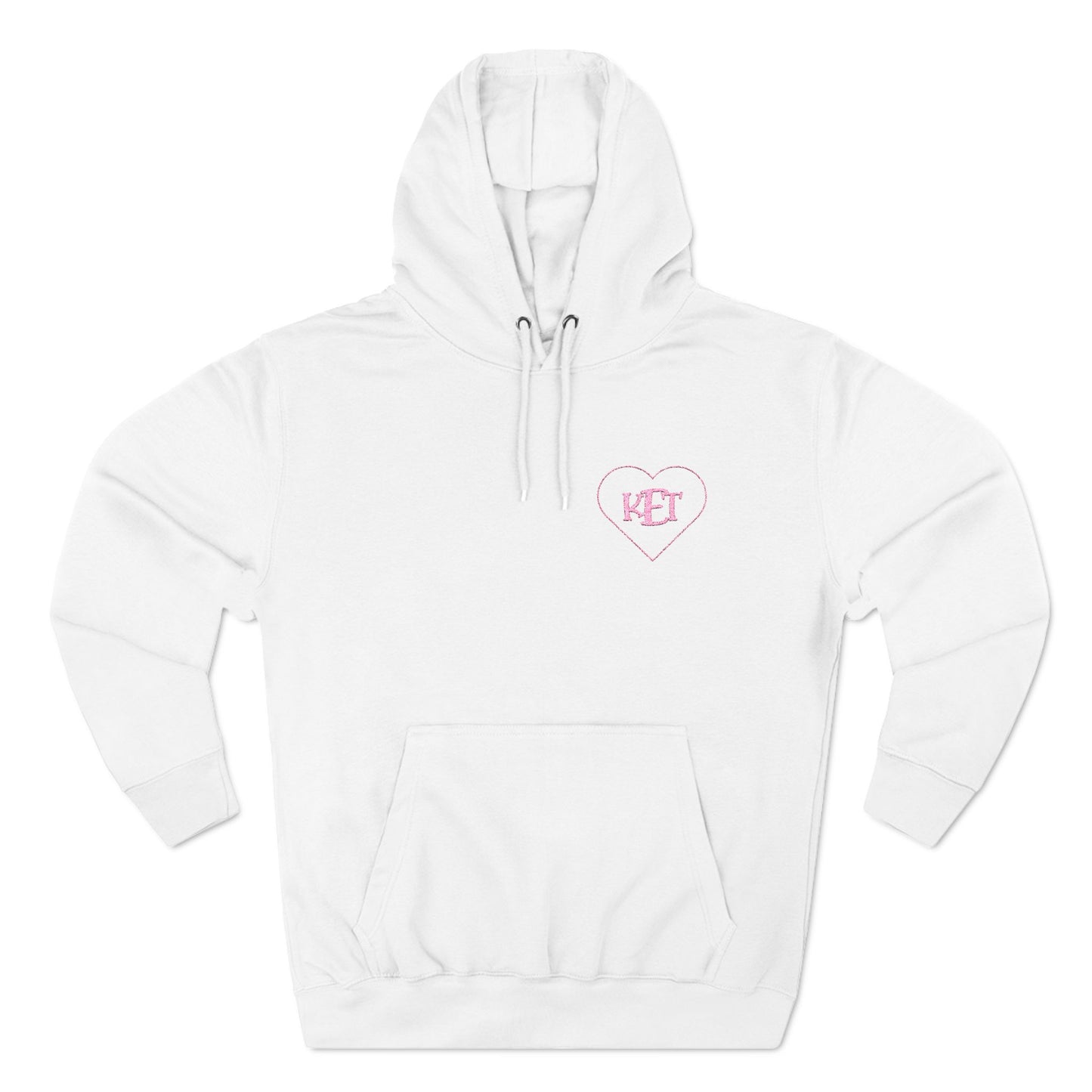 Personalized Monogram Fleece Hoodie – Custom Initials on Cozy Three-Panel Hoodie