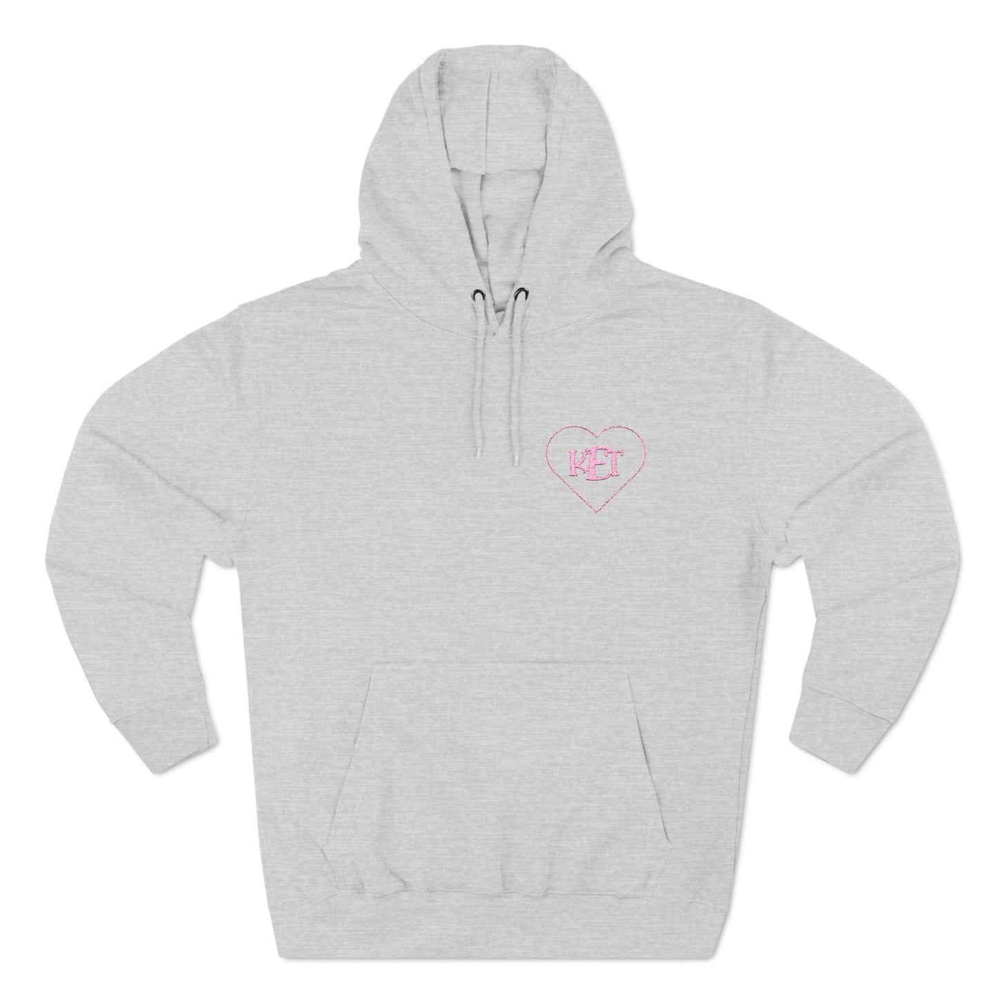 Personalized Monogram Fleece Hoodie – Custom Initials on Cozy Three-Panel Hoodie