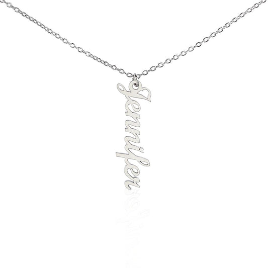 Custom Name Necklace - Vertical