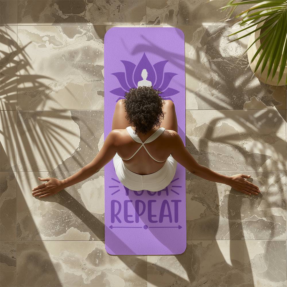 Eat Sleep Yoga Repeat Yoga Mat