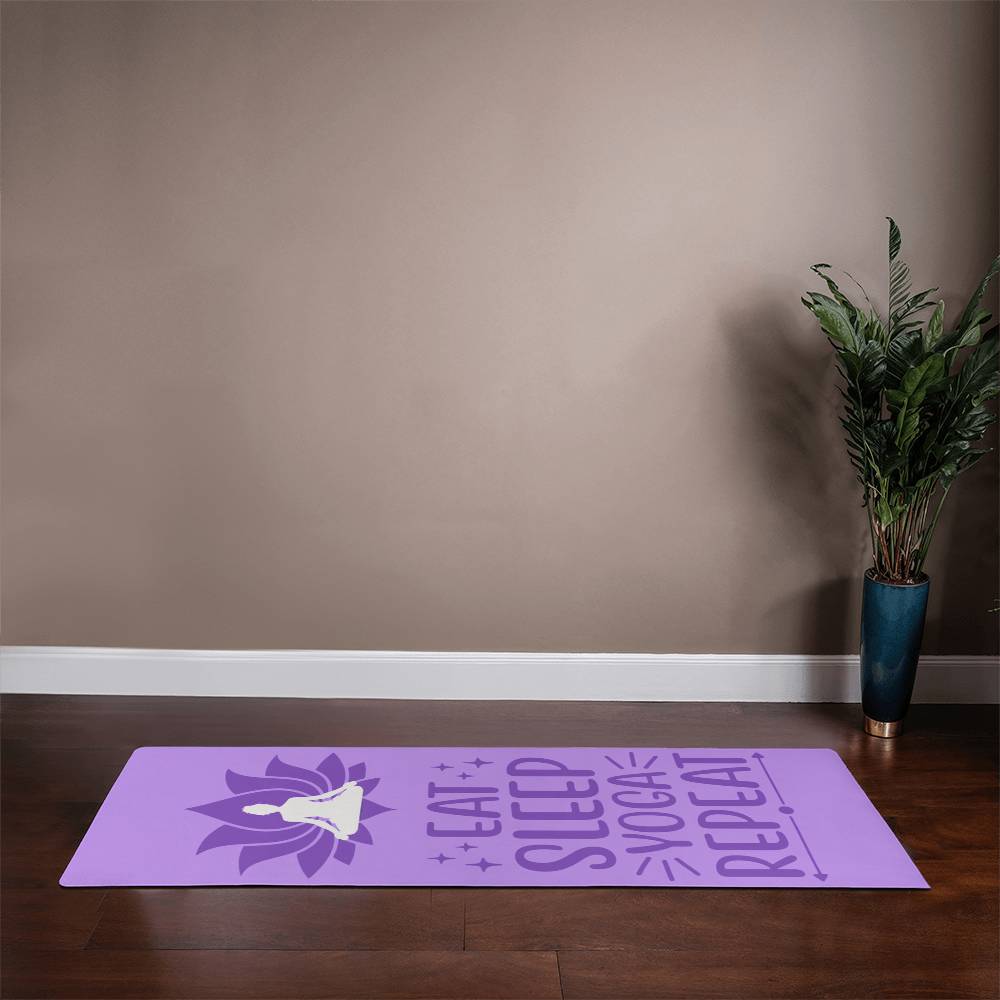 Eat Sleep Yoga Repeat Yoga Mat